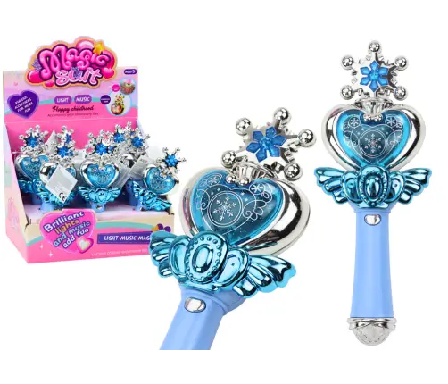 Princess Wand Colorful Lights Sounds Blue