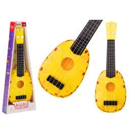 ﻿﻿Ukulele For Children Mini Guitar 4 Strings Pineapple Theme Yellow Guitar 15″