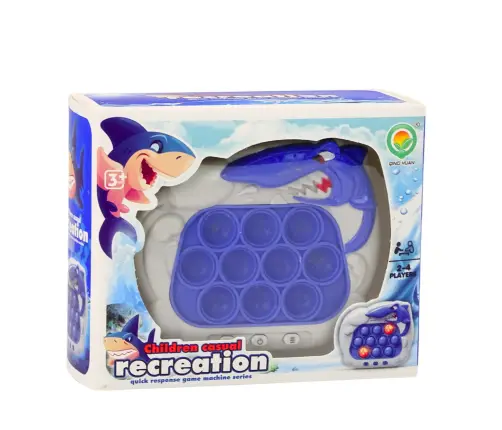 Sensory Game Pop-It Console Shark Lights Sounds Blue Sensory Game Pop-It Console Shark Lights Sounds Blue