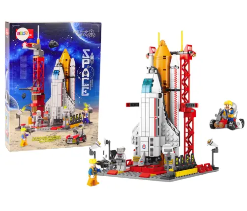 Space Station Construction Blocks Base Ship Space Rocket 521 pcs.
