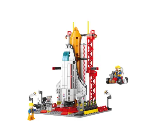 Space Station Construction Blocks Base Ship Space Rocket 521 pcs.