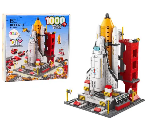 Construction Bricks Space Rocket 6in1 Space Vehicles 1000 pcs.