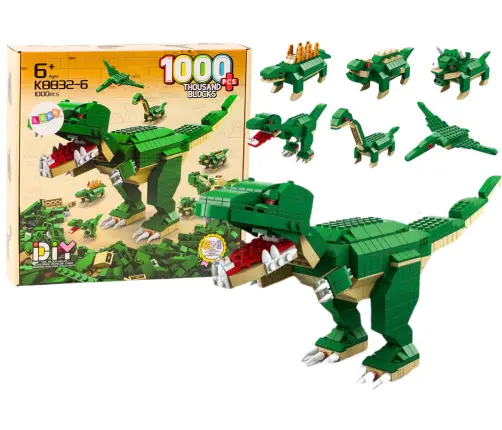 Building Blocks Dinosaurs 6in1 DIY Dinosaur Set 1000 pcs.
