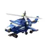 Helicopter Police Helicopter Construction Bricks 6in1 Blue 1000 pieces.