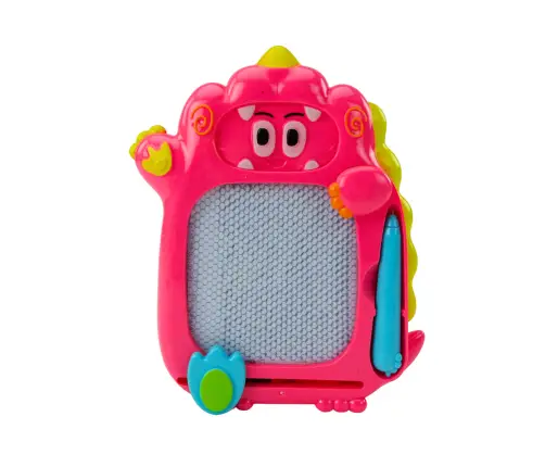 Drawing Board Pocket Game 2in1 Pink Dinosaur