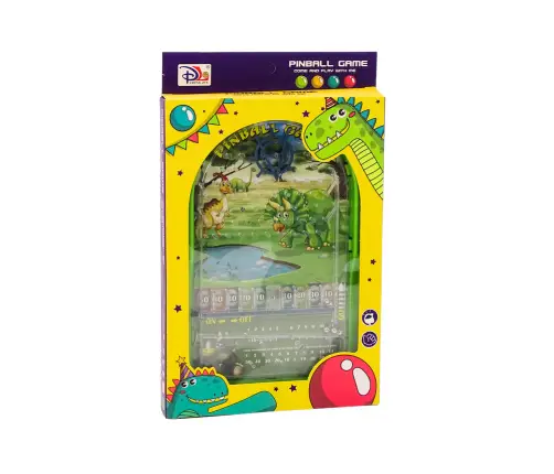 Pinball Arcade Game Dinosaurs Stand Green