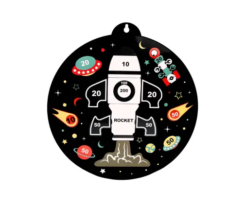 Double-sided Magnetic Disc Racket Darts 6Pcs