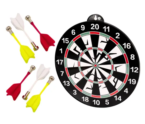 Double-sided Magnetic Disc Racket Darts 6Pcs