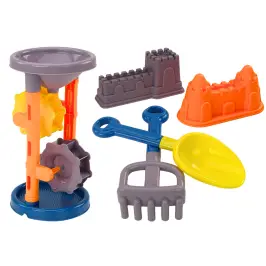 Sand Set, Grinder, Spatula, Rake, Molds, Orange Sand Set, Grinder, Spatula, Rake, Molds, Orange