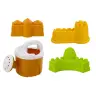 Set of Sand Toys, Grinder, Molds, Castles, Watering Can, Pink