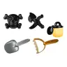 Pirate Sand Set, Bucket, Watering Can, Strainer, Set of 6 pieces.