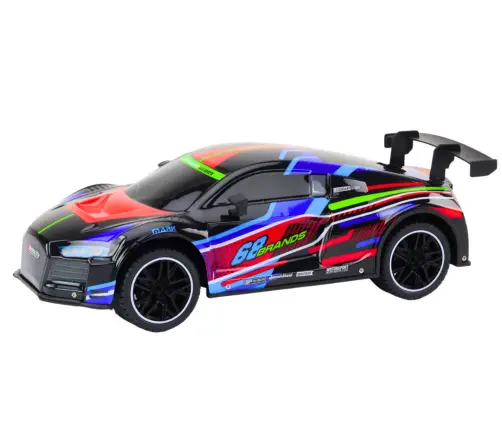 RC Sports Car 1:10 25km/h Lights Black RC Sports Car 1:10 25km/h Lights Black