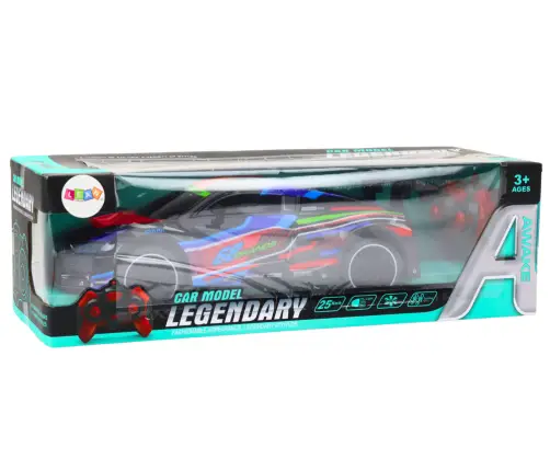 RC Sports Car 1:10 25km/h Lights Black RC Sports Car 1:10 25km/h Lights Black