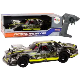 Radiovadāmā mašīna ar pulti Drift Rubber Wheels Black