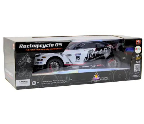 Radiovadāmā Sporta mašīna ar pulti White