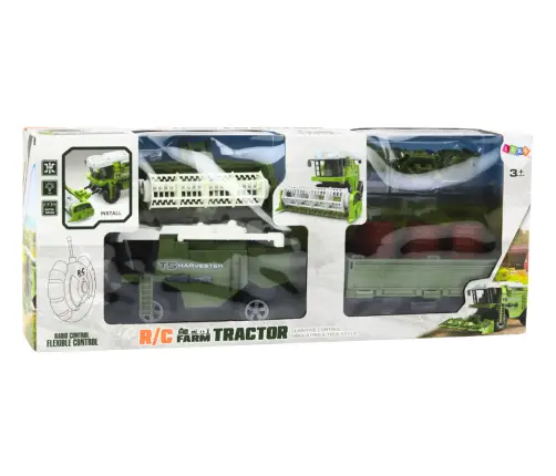 Трактор-комбайн с пультом дистанционного управления 