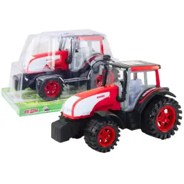 Large Farm Tractor Agricultural Drive Red Large Farm Tractor Agricultural Drive Red