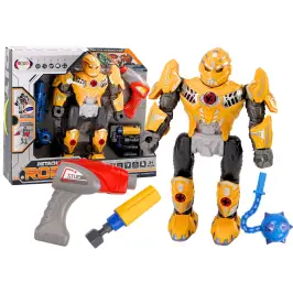 Screwing Robot Weapon Drill Screwdriver Light Sound Yellow