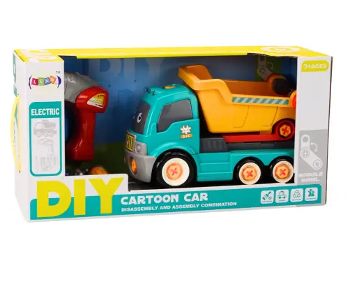 Cartoon Tipper Truck Turning DIY Turquoise Cartoon Tipper Truck Turning DIY Turquoise