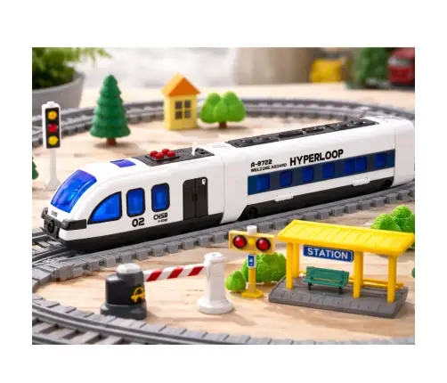 Passenger Train Turning Tracks DIY DIY Sounds Lights