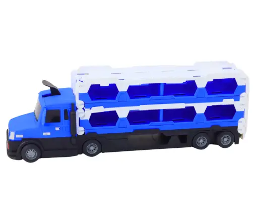 Lora Tow Truck Race Track 2in1 Lights Sounds Signs Cars Blue