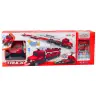 Lora Tow Truck Race Track 2in1 Lights Sounds Signs Cars Red