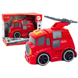 Fire Department Fire Truck Cannon Sounds Lights Drive Red