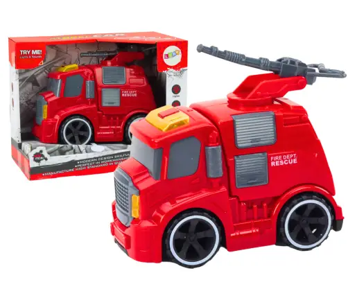 Fire Department Fire Truck Cannon Sounds Lights Drive Red Fire Department Fire Truck Cannon Sounds Lights Drive Red