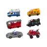 Base Fire Department Police Command Center Vehicles 6 pcs