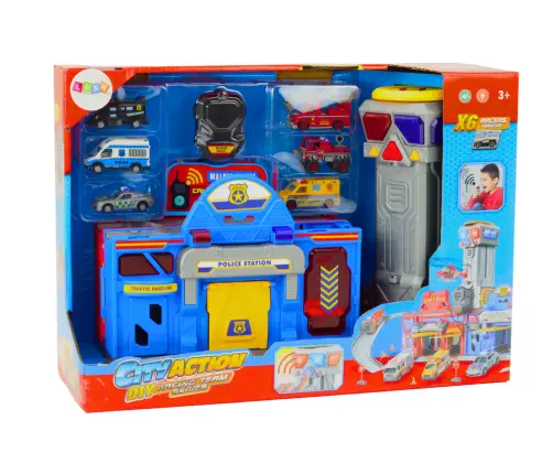 Base Fire Department Police Command Center Vehicles 6 pcs