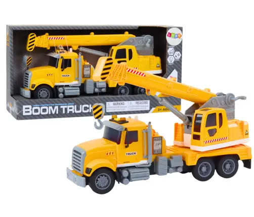 Truck Yellow Crane With Friction Drive Light and Sound Effects