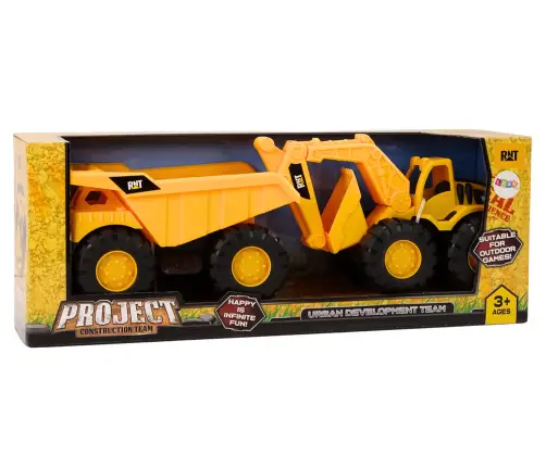 Construction Machinery Set Excavator Dump Truck Movable Yellow Construction Machinery Set Excavator Dump Truck Movable Yellow