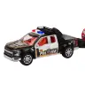 Police Set Car Pickup Off-Road Tow Truck Trailer Police