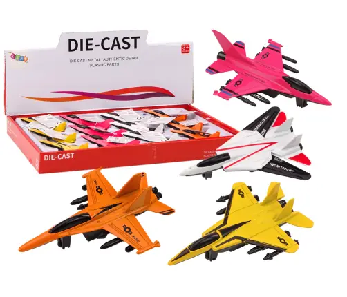 Jet fighter with friction drive, metal Jet fighter with friction drive, metal