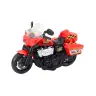 Police Motorcycle 1:10 Lights Sounds White Red