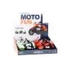 Police Motorcycle 1:10 Lights Sounds White Red