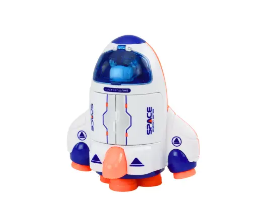 Small Spaceship Riding Opening Cockpit Green Orange