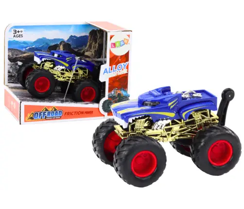 Toy Car Off-Road Vehicle Big Rubber Wheels Blue Toy Car Off-Road Vehicle Big Rubber Wheels Blue