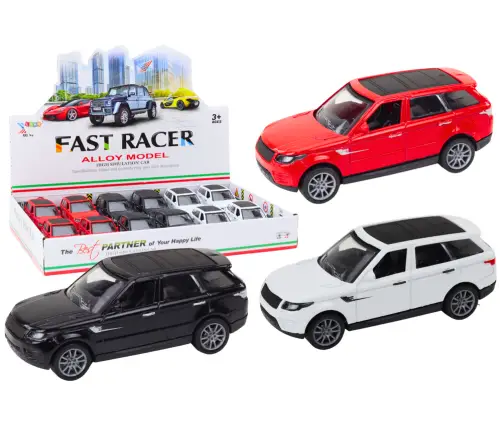 Passenger Car 1:36 Drive Metal Black White Red Passenger Car 1:36 Drive Metal Black White Red