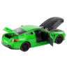 Sports Car Metal Friction Drive Openable Elements 1:24 Green