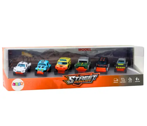 Set of Metal Off-Road Cars 1:64 6 pieces