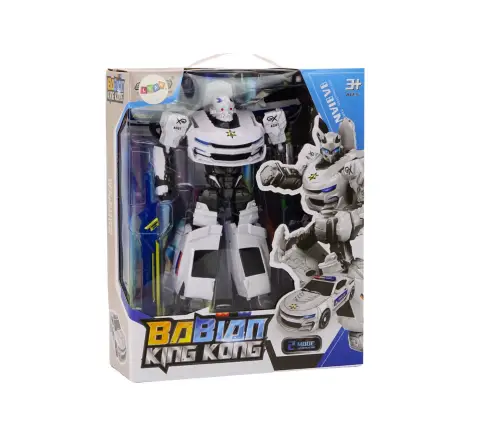 Auto-Robot 2in1 Transformation Police Car White
