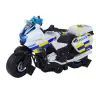 Police Turning Motorcycle DIY Lights Sounds White Police Turning Motorcycle DIY Lights Sounds White