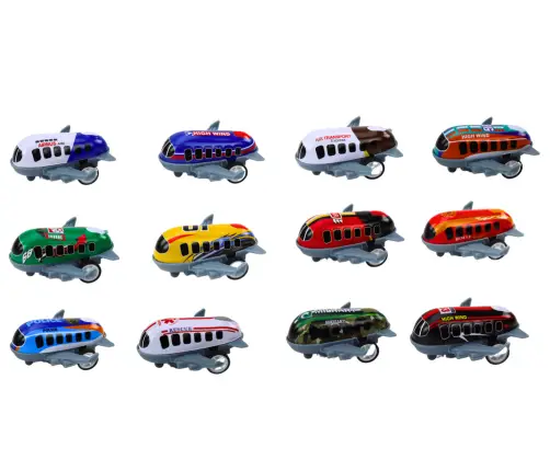 Set of 12 Toy Cars, Powered Planes, 5cm road signs