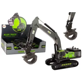 Crawler Excavator Grapple Drilling Rig Bucket 1:55 Black-Green Crawler Excavator Grapple Drilling Rig Bucket 1:55 Black-Green