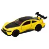 Toy Car Sports Car 1:32 Friction Drive Metal Yellow
