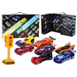 Set of springs in a suitcase for sports cars. Road signaling. Set of 50 pieces.