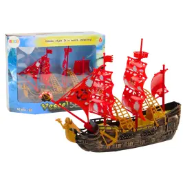 Pirate Ship Lights Sounds Wheels Brown