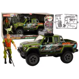 Off-Road Hunting Car Hunter Dinosaur Lights Sounds Green Off-Road Hunting Car Hunter Dinosaur Lights Sounds Green