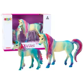 Collectible Figures Unicorn with Little Blue 2 El Collectible Figures Unicorn with Little Blue 2 El